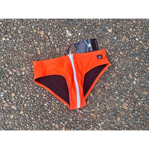 Dark Room Easy Access Bikini Sunset Orange Swim Speedo XS X-Small - Picture 8 of 9